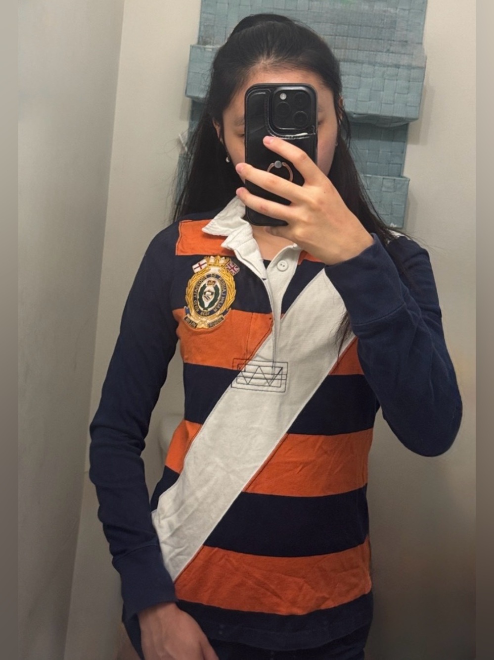 Vintage Rugby Ralph Lauren RLFC Embroidered Spellout Rugby Shirt - Womens Small